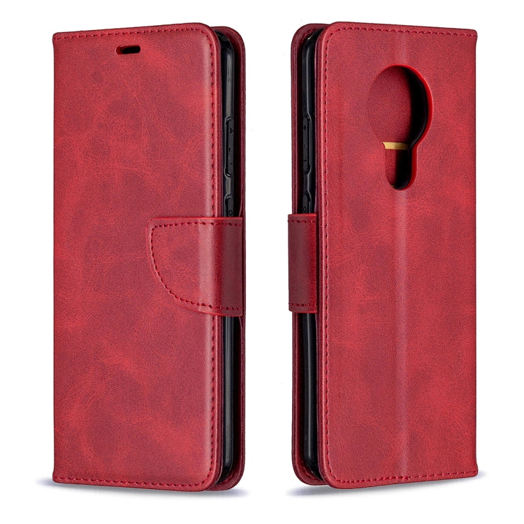 For Nokia 5.3 Retro Lambskin Texture Pure Color Horizontal Flip PU Leather Case with Holder & Card Slots & Wallet & Lanyard