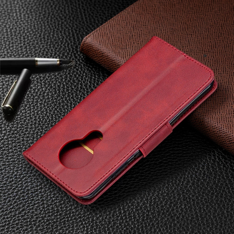 For Nokia 5.3 Retro Lambskin Texture Pure Color Horizontal Flip PU Leather Case with Holder & Card Slots & Wallet & Lanyard