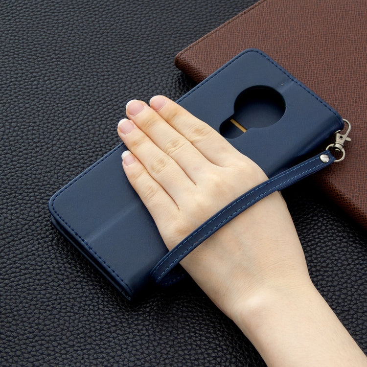 For Nokia 5.3 Retro Lambskin Texture Pure Color Horizontal Flip PU Leather Case with Holder & Card Slots & Wallet & Lanyard