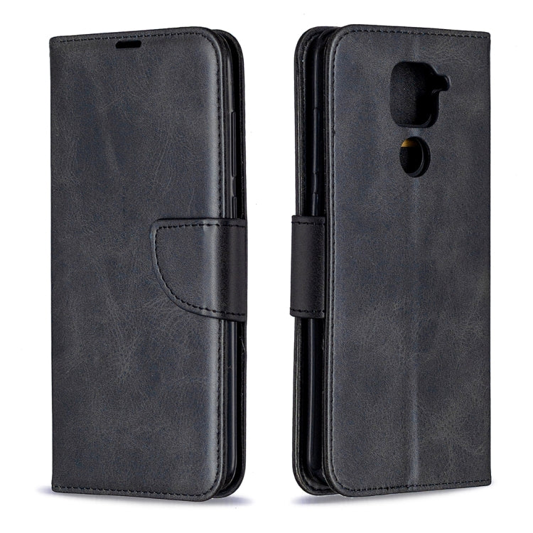 For Xiaomi Redmi Note 9 Retro Lambskin Texture Pure Color Horizontal Flip PU Leather Case with Holder & Card Slots & Wallet & Lanyard