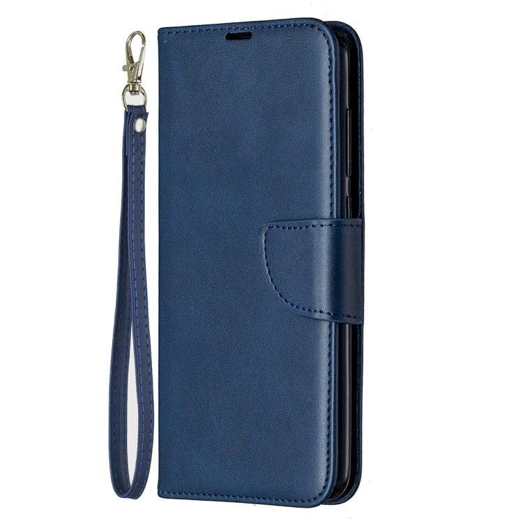 For Xiaomi Redmi Note 9 Retro Lambskin Texture Pure Color Horizontal Flip PU Leather Case with Holder & Card Slots & Wallet & Lanyard