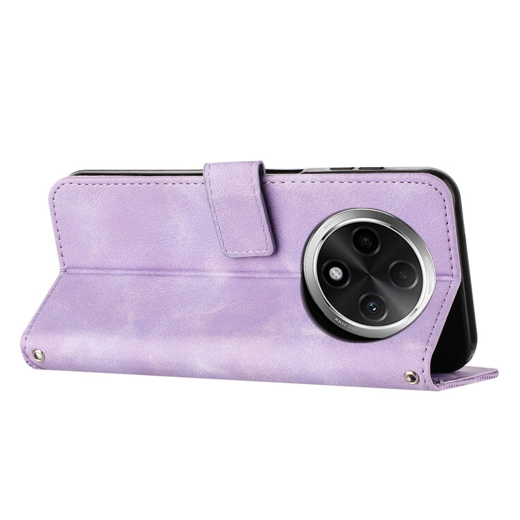 For OPPO A3 Pro China Dream Triangle Leather Phone Case with Lanyard