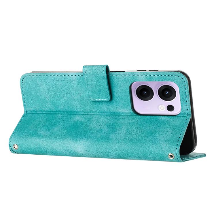 For OPPO Reno13 F 5G / 4G Dream Triangle Leather Phone Case with Lanyard
