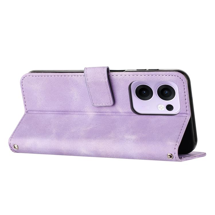 For OPPO Reno13 F 5G / 4G Dream Triangle Leather Phone Case with Lanyard