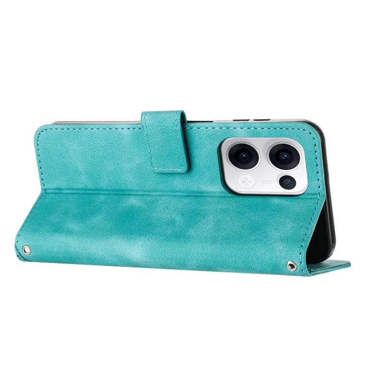 For OPPO Reno13 5G Global Dream Triangle Leather Phone Case with Lanyard