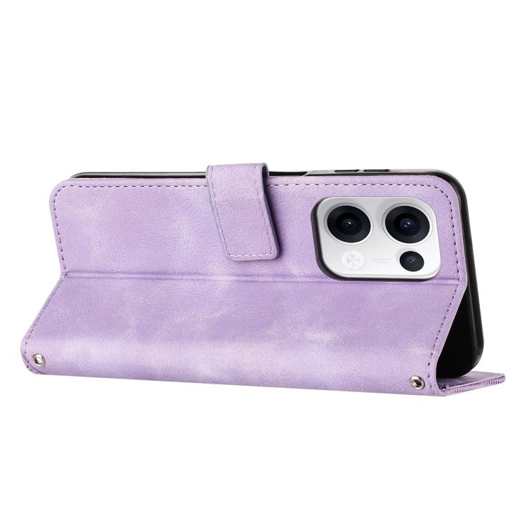 For OPPO Reno13 5G Global Dream Triangle Leather Phone Case with Lanyard