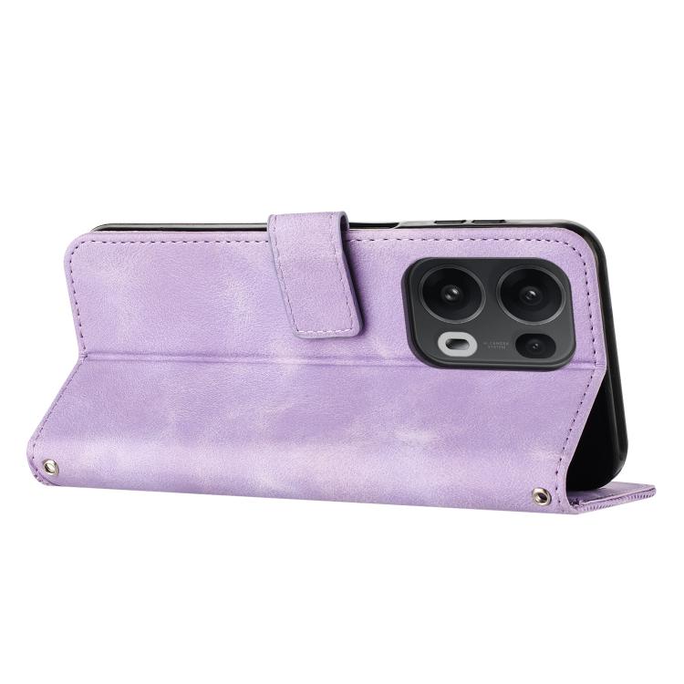 For OPPO Reno13 Pro Global Dream Triangle Leather Phone Case with Lanyard
