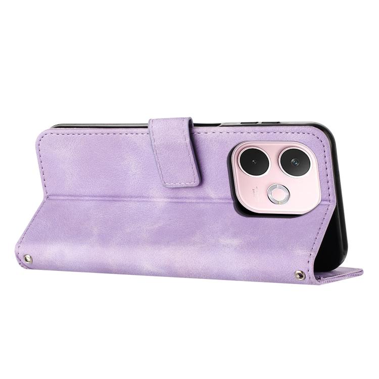For OPPO A5 Pro 5G Global Dream Triangle Leather Phone Case with Lanyard