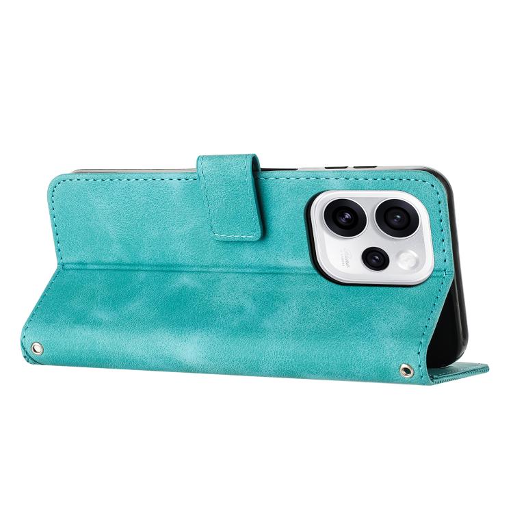 For OPPO Reno15 Pro Max 5G Global Dream Triangle Leather Phone Case with Lanyard