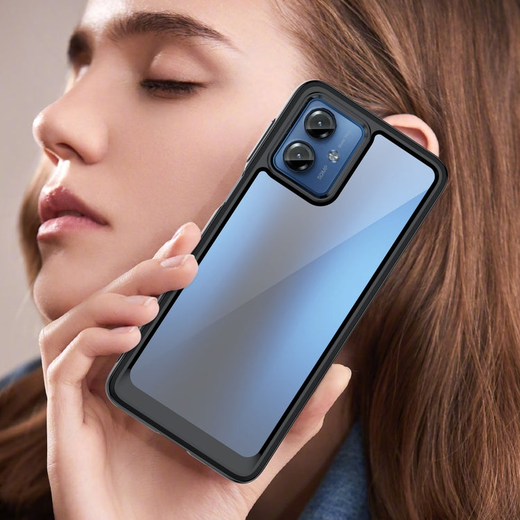 For Motorola Moto G14 Colorful Series Acrylic + TPU Phone Case