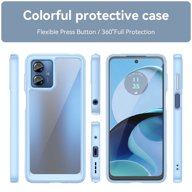 For Motorola Moto G14 Colorful Series Acrylic + TPU Phone Case