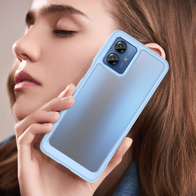 For Motorola Moto G14 Colorful Series Acrylic + TPU Phone Case