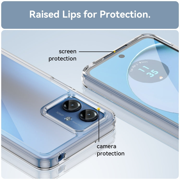 For Motorola Moto G14 Colorful Series Acrylic + TPU Phone Case