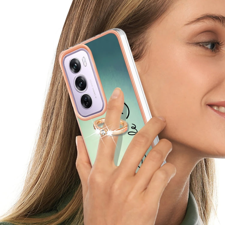 For OPPO Reno12 Pro Global Electroplating Dual-side IMD Phone Case with Ring Holder