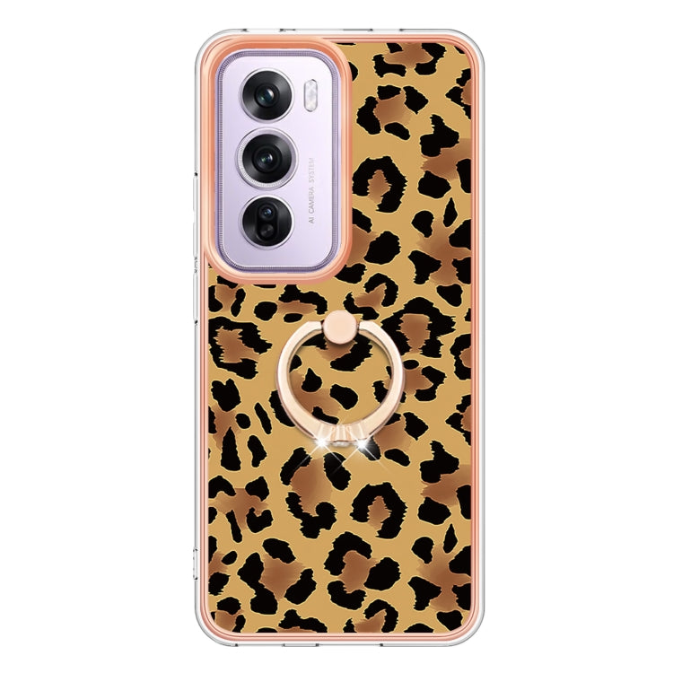 For OPPO Reno12 Pro Global Electroplating Dual-side IMD Phone Case with Ring Holder