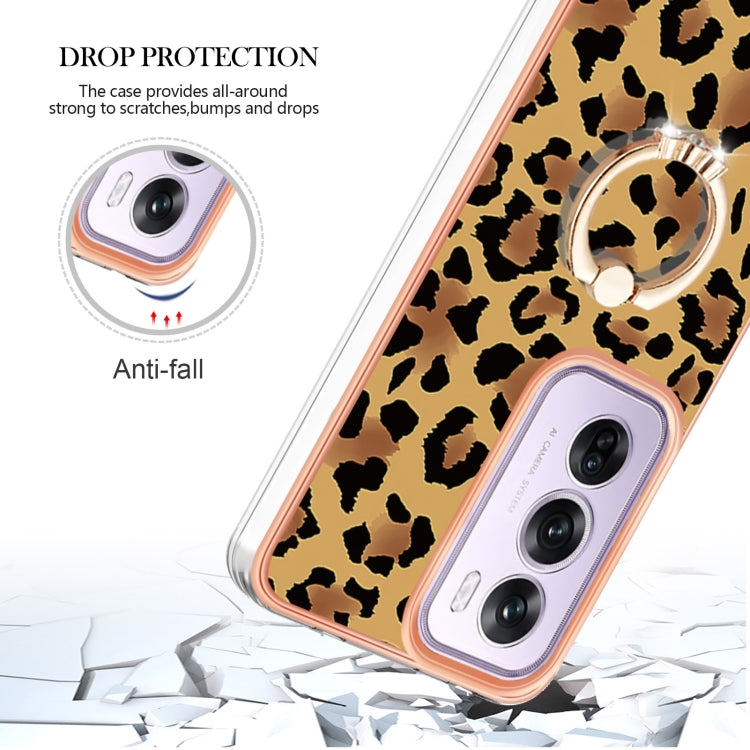 For OPPO Reno12 Pro Global Electroplating Dual-side IMD Phone Case with Ring Holder