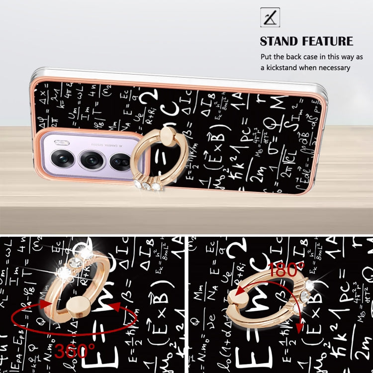 For OPPO Reno12 Pro Global Electroplating Dual-side IMD Phone Case with Ring Holder