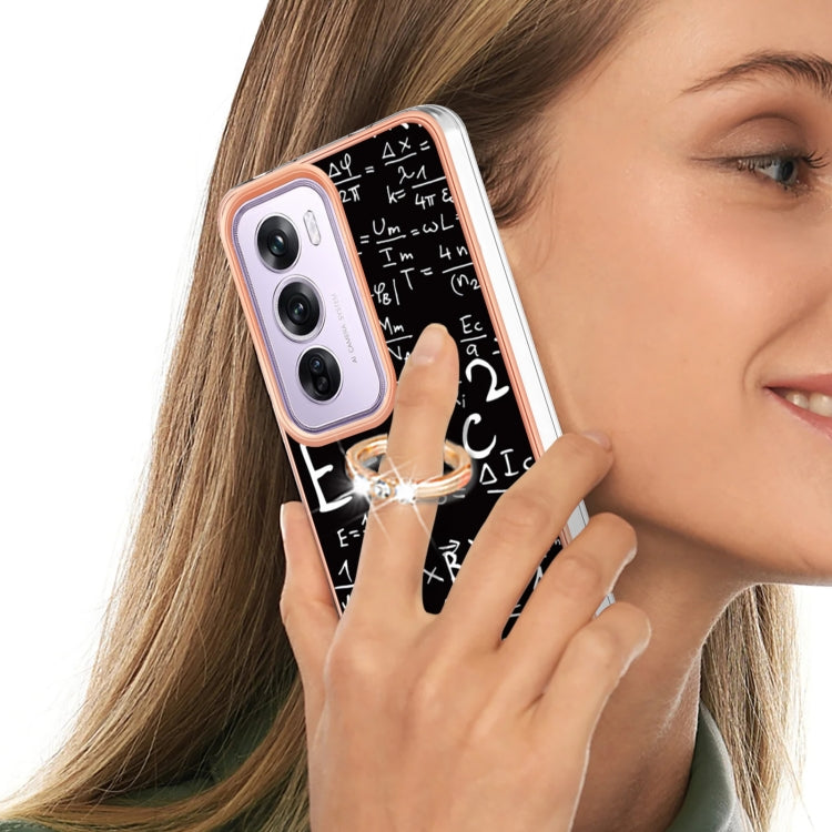 For OPPO Reno12 Pro Global Electroplating Dual-side IMD Phone Case with Ring Holder