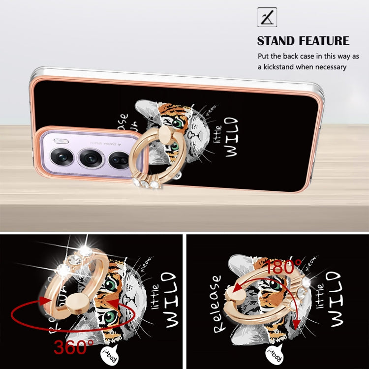 For OPPO Reno12 Pro Global Electroplating Dual-side IMD Phone Case with Ring Holder