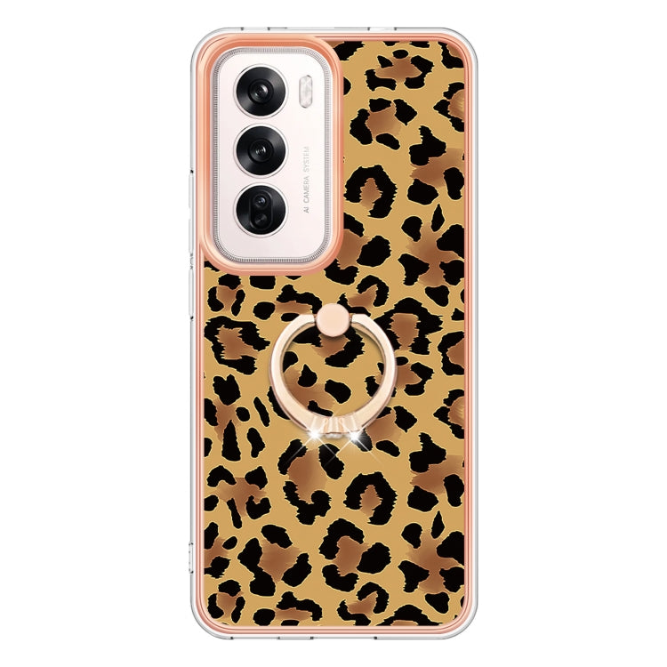 For OPPO Reno12 Global Electroplating Dual-side IMD Phone Case with Ring Holder