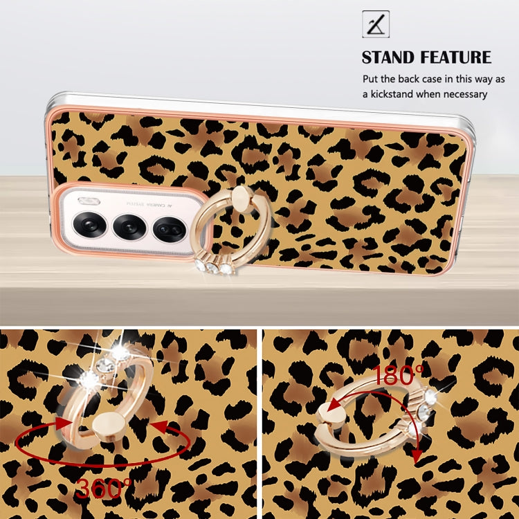 For OPPO Reno12 Global Electroplating Dual-side IMD Phone Case with Ring Holder