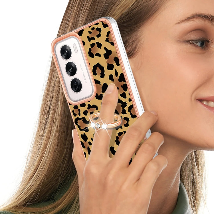 For OPPO Reno12 Global Electroplating Dual-side IMD Phone Case with Ring Holder