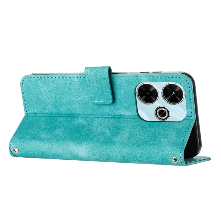 For Xiaomi Redmi 13 4G Dream Triangle Leather Phone Case with Lanyard