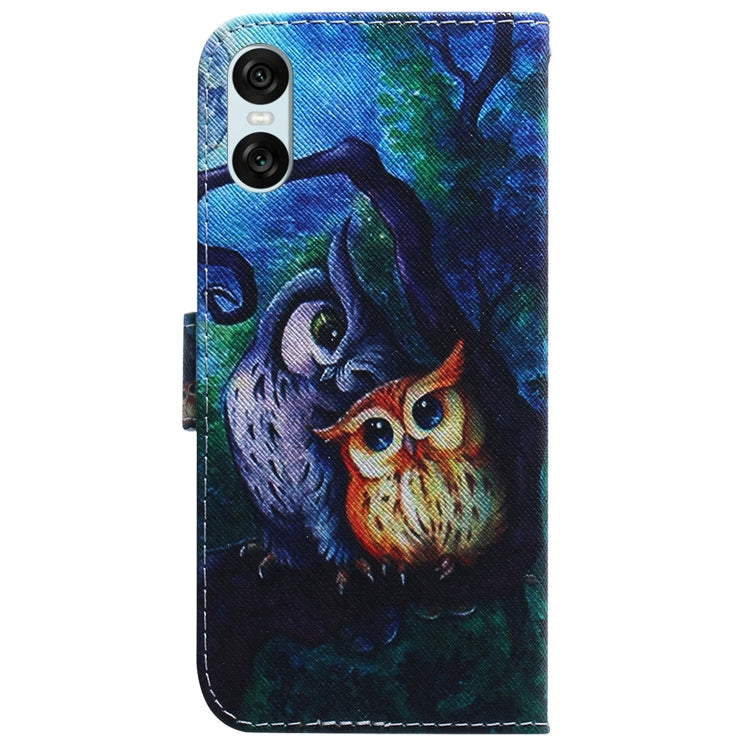 For Sony Xperia 10 VI Coloured Drawing Flip Leather Phone Case