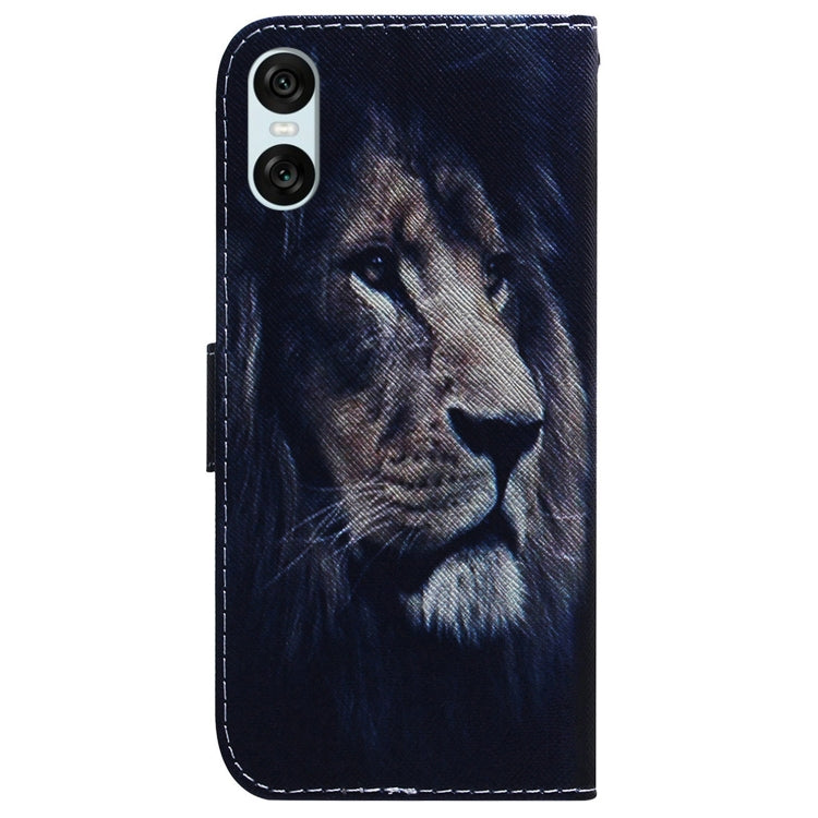 For Sony Xperia 10 VI Coloured Drawing Flip Leather Phone Case