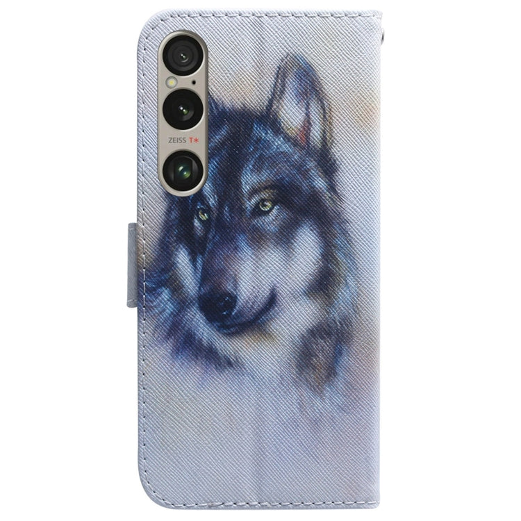 For Sony Xperia 1 VI Coloured Drawing Flip Leather Phone Case