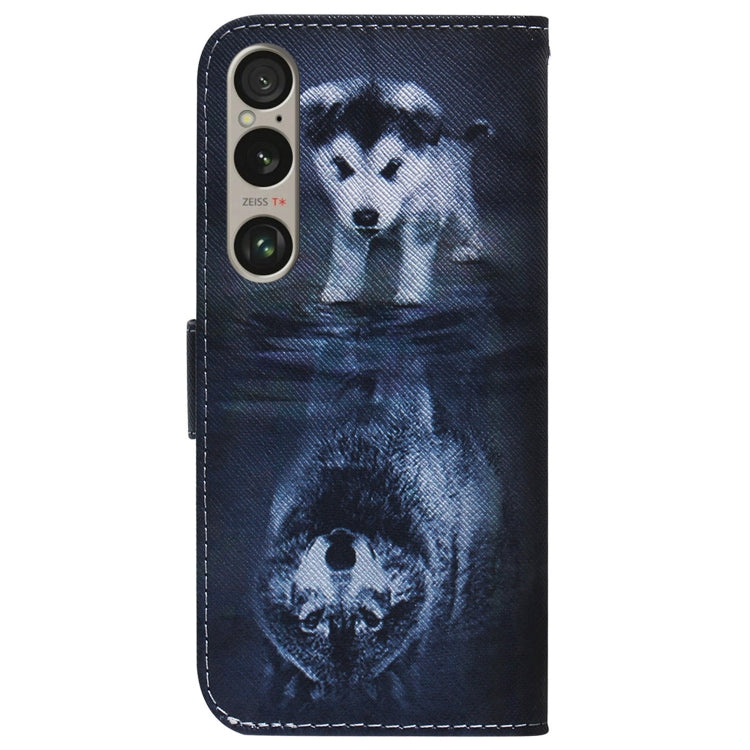 For Sony Xperia 1 VI Coloured Drawing Flip Leather Phone Case