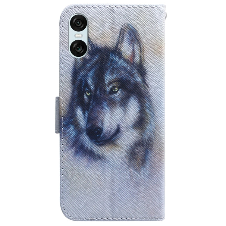 For Sony Xperia 5 VI Coloured Drawing Flip Leather Phone Case