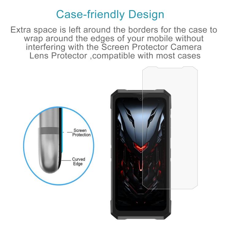 For DOOGEE Fire 6 Max 50pcs 0.26mm 9H 2.5D Tempered Glass Film