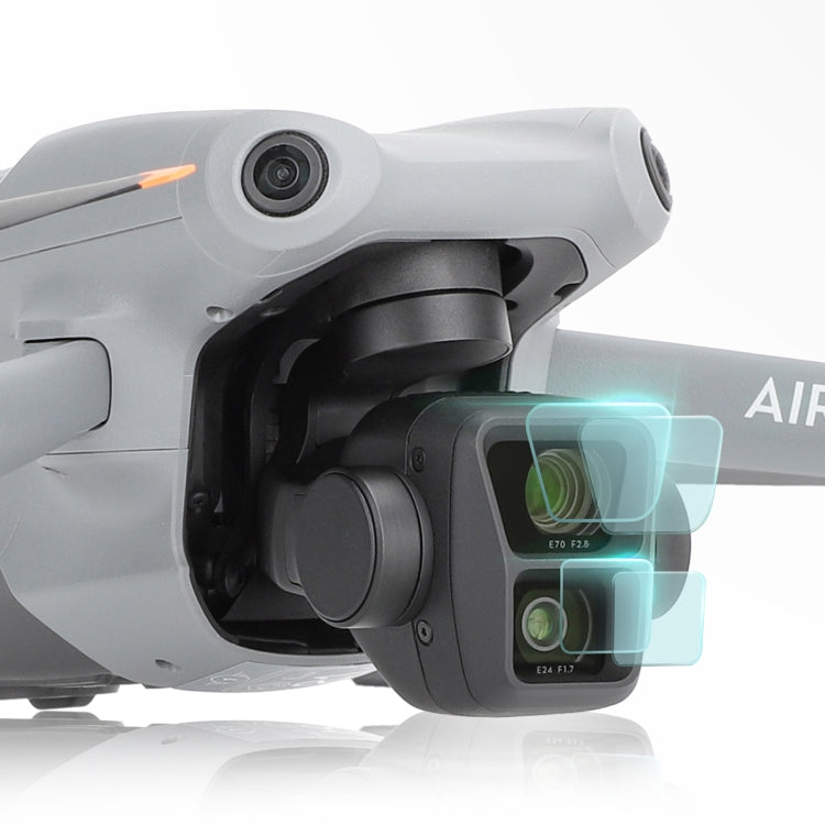 For DJI Air 3 Sunnylife Lens Protector Tempered Glass Combo Protective Films, Quantity: