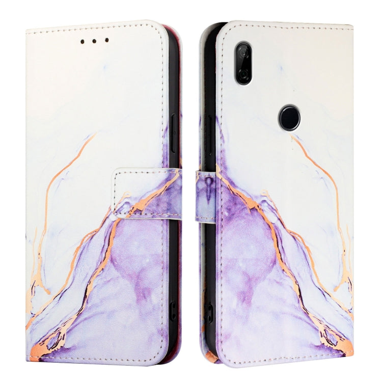 For Honor 9X 4G Global / Huawei Enjoy 10 Plus PT003 Marble Pattern Flip Leather Phone Case