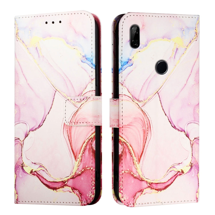 For Honor 9X 4G Global / Huawei Enjoy 10 Plus PT003 Marble Pattern Flip Leather Phone Case