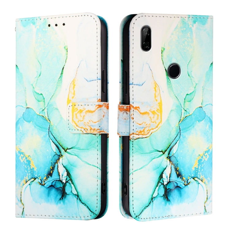 For Honor 9X 4G Global / Huawei Enjoy 10 Plus PT003 Marble Pattern Flip Leather Phone Case