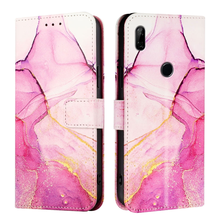 For Honor 9X 4G Global / Huawei Enjoy 10 Plus PT003 Marble Pattern Flip Leather Phone Case