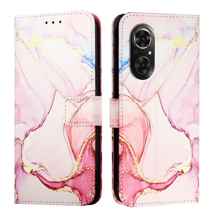 For Honor 50 SE / Huawei nova 9 SE PT003 Marble Pattern Flip Leather Phone Case