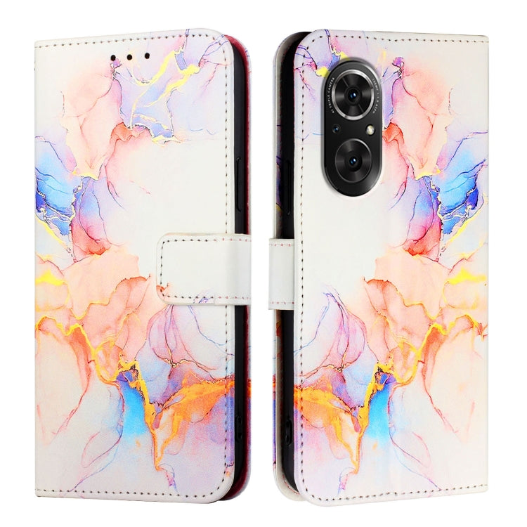For Honor 50 SE / Huawei nova 9 SE PT003 Marble Pattern Flip Leather Phone Case