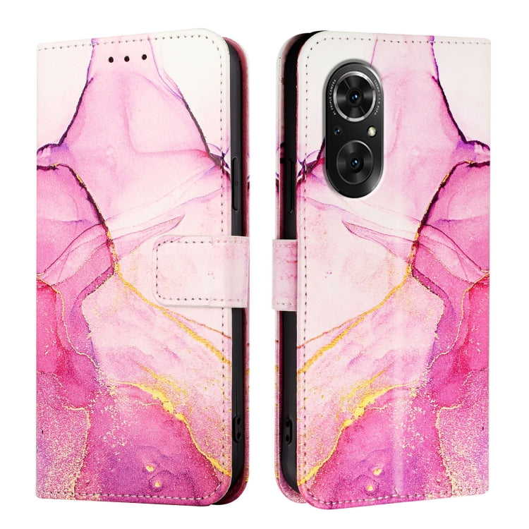 For Honor 50 SE / Huawei nova 9 SE PT003 Marble Pattern Flip Leather Phone Case