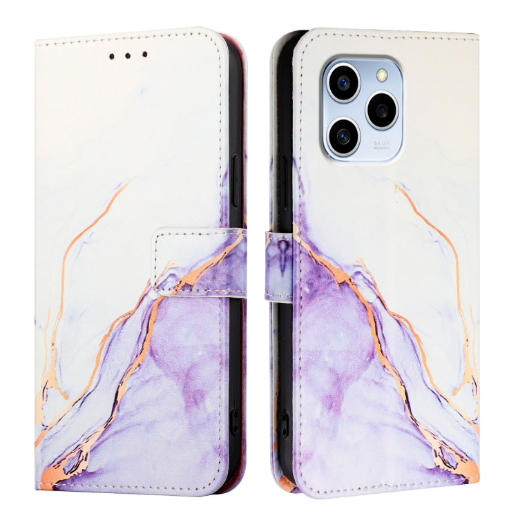 For Honor 60 SE PT003 Marble Pattern Flip Leather Phone Case