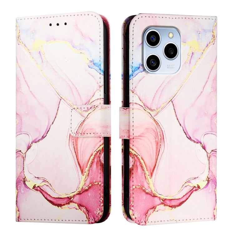 For Honor 60 SE PT003 Marble Pattern Flip Leather Phone Case