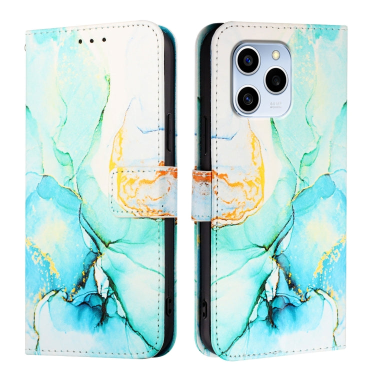 For Honor 60 SE PT003 Marble Pattern Flip Leather Phone Case