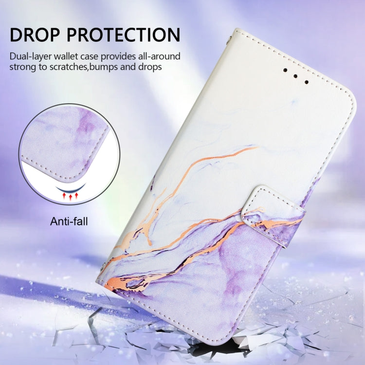 For Honor 90 Smart / X7b / Play 50 Plus PT003 Marble Pattern Flip Leather Phone Case