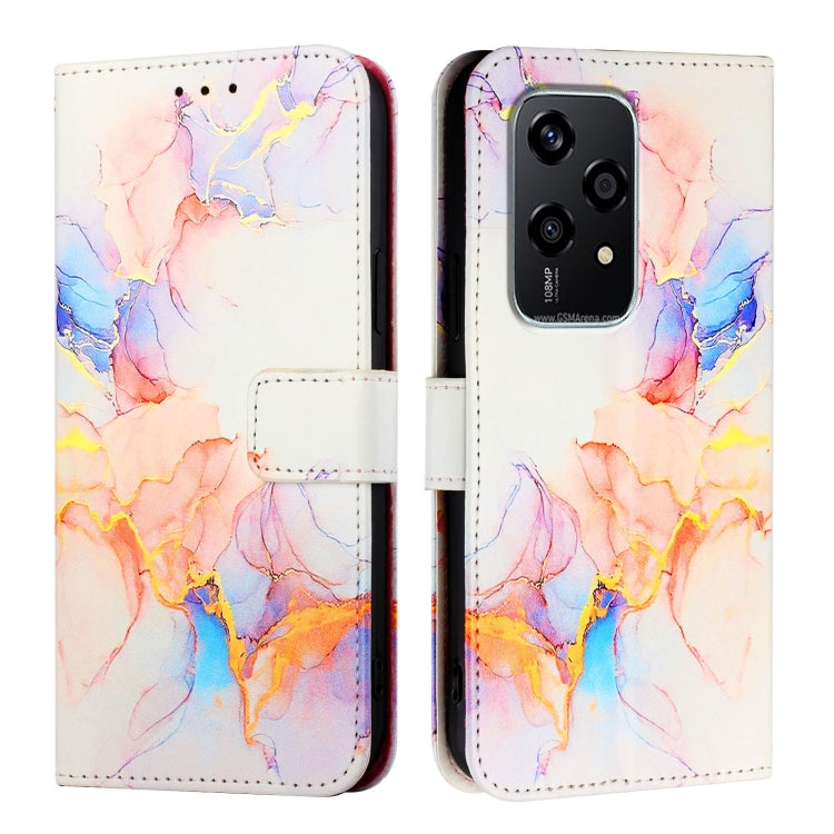 For Honor 200 Lite Global PT003 Marble Pattern Flip Leather Phone Case