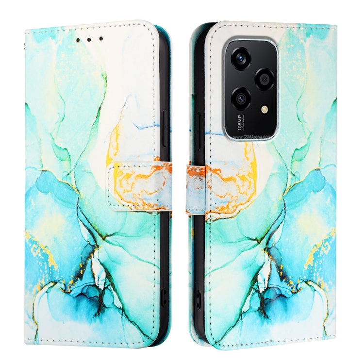 For Honor 200 Lite Global PT003 Marble Pattern Flip Leather Phone Case