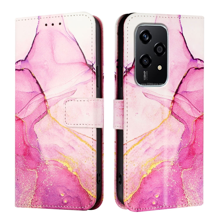 For Honor 200 Lite Global PT003 Marble Pattern Flip Leather Phone Case