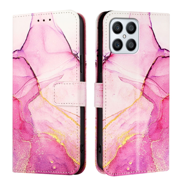 For Honor X8 4G / X30i / Play6T Pro PT003 Marble Pattern Flip Leather Phone Case