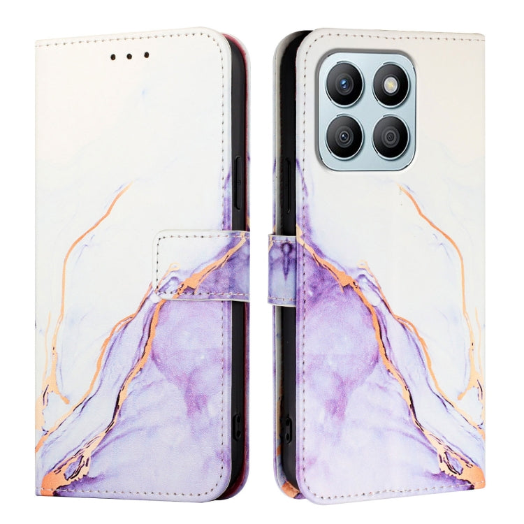 For Honor X8b PT003 Marble Pattern Flip Leather Phone Case